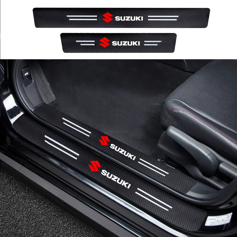Carbon Fiber Door Sill Protector - Pack of 8