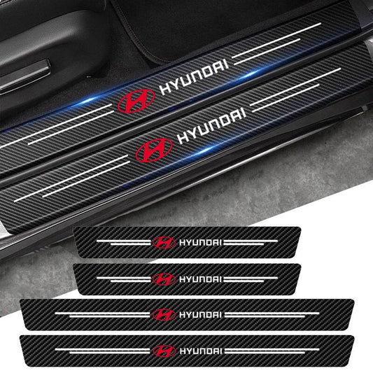 Carbon Fiber Door Sill Protector - Pack of 8